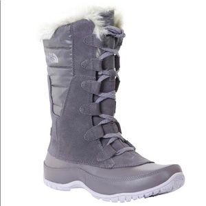 North Face grey snow boots